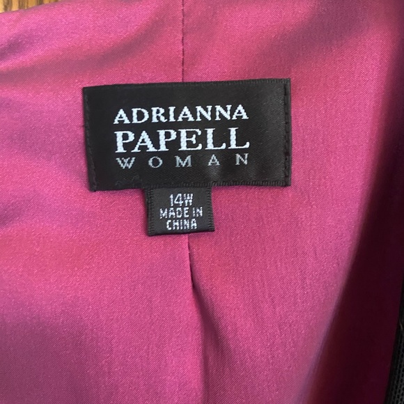 Size 14 black and pink Adrianna Papell dress - Picture 3 of 6